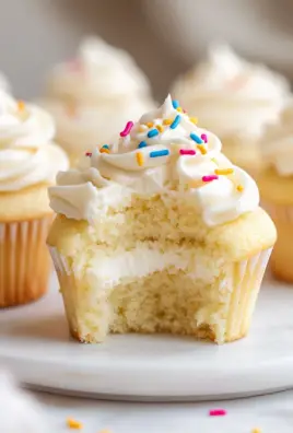 Vanilla Birthday Cupcakes