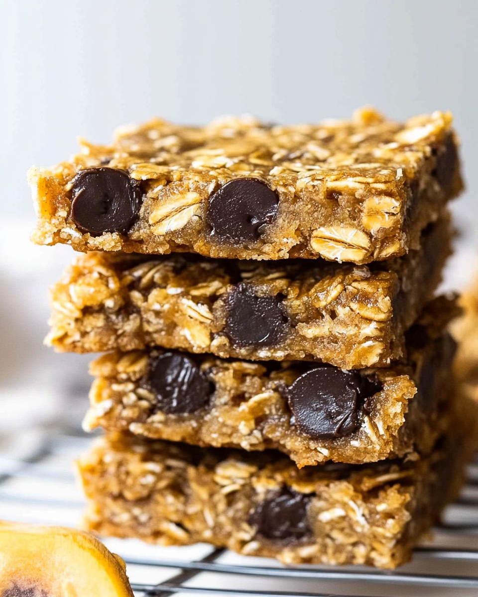 4-Ingredient Banana Oat Bars
