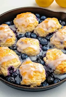 Blueberry Biscuits with Lemon Glaze