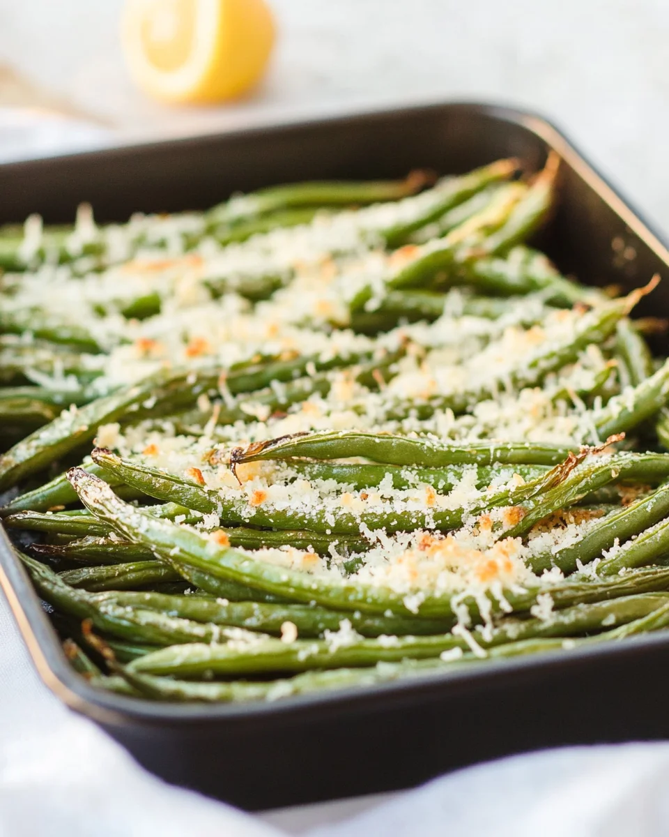 Roasted Parmesan Green Beans