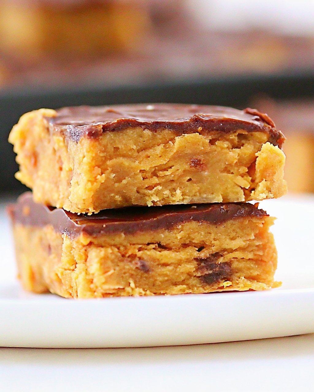 Healthy Butterfingers on wooden table